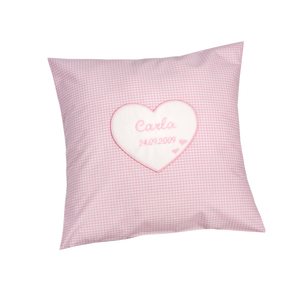 Cuscino per neonati con nome cuore (Bambino / Bambina) - Product Image 4