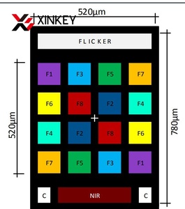 Modules de capteurs d'analyse spectrométrique de couleur pour composants lumineux multicanaux GY-AS7341, AS7343 et AS7331 - Product Image 2