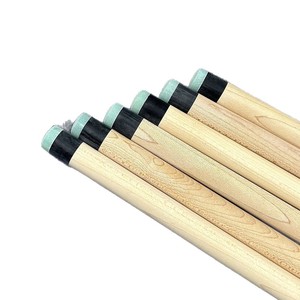 Taco de billar chino de 145 pulgadas, de madera blanca, de una pieza, con unión de latón, duradero, para juegos de snooker y billar. - Product Image 4