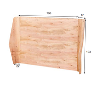 Tête de lit et cadre de lit en bois massif pour chambre et bureau, meubles en contreplaqué pour lit