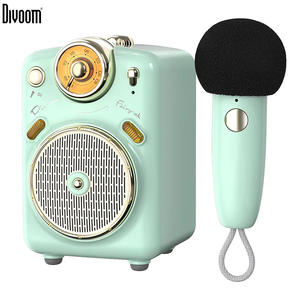 Divoom Fairy-<span class=keywords><strong>OK</strong></span> Mini haut-parleur karaoké rétro avec microphone Fonction karaoké avec changement de voix, <span class=keywords><strong>radio</strong></span> FM, carte TF - Product Image 1