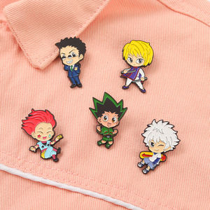 经典日本动画翻领别针定制Cosplay Kurapika Leorio Hisoka胸针徽章动画别针硬 - Product Image 2