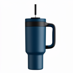 Eco-Friendly Vacuum Insulated Stainless Steel Tumbler 40oz/30oz Custom Logo Handle for BPA Free Leak-Proof - Product Image 1