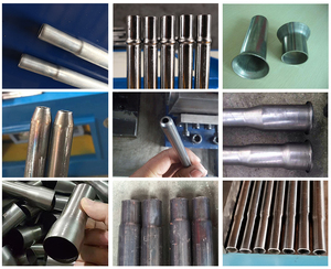 เครื่องขึ้นรูปปลายท่อไอเสียเหล็กกึ่งอัตโนมัติเหล็กกล้าคาร์บอนสำหรับโรงงานผลิตที่มีส่วนประกอบมอเตอร์หลัก - Product Image 4