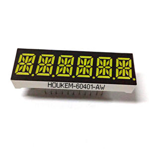 Alfanumerieke hoogwaardige 0,4 inch 6-cijferige 14-segment LED-display Houkem-60401-BW gemeenschappelijke kathode - Product Image 3