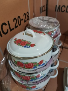 ชุดเครื่องครัวเคลือบอีนาเมล REOONA รุ่น 671D ลดราคาพิเศษ หม้อตุ๋นเคลือบอีนาเมลสำหรับตลาดแอฟริกา - Product Image 2