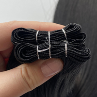 Extensions de cheveux vierges européens de haute qualité 2026 pour tissage plat sans couture double drawn 18 pouces 1B