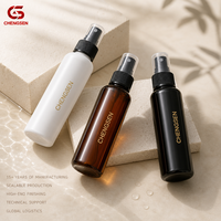 En stock, flacon pulvérisateur à fine brume en plastique PET avec logo personnalisé, 30 ml, 50 ml, 100 ml, 120 ml, 150 ml, 200 ml, 250 ml, 500 ml pour l'emballage cosmétique