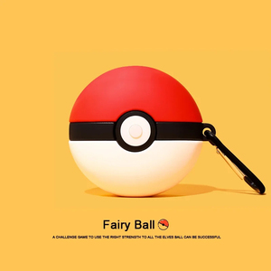Poke Ball For Airpods Pro 2 Case, bonito 3D Cartoon Anime Case For Airpods Pro Case, capa de fone de ouvido de silicone macio para meninos/crianças - Product Image 1