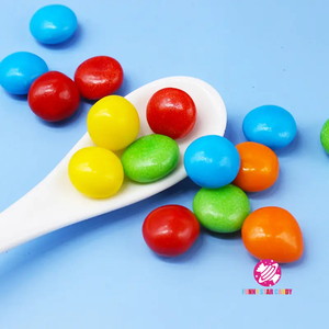 Bonbons à mâcher sucrés et fruités aux haricots <span class=keywords><strong>Bonbon</strong></span> personnalisé Halal saveur originale paquet OEM bonbons moelleux juteux arc-en-ciel - Product Image 4