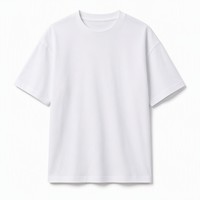Camiseta de Manga Corta de Algodón Peinado 11D 230GSM, Unisex, Corte Holgado, Cuello Redondo, Lisa, Personalizable con Logotipo, Venta al Por Mayor