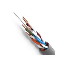 Cable de Red CAT5e UTP de Cobre OFC Sólido LSZH, Caja de 305m, 24AWG, Velocidad Gigabit para Conexión de Router/PC