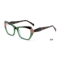 YG21163 nouvelle stratification mode femmes acétate cadres unisexe lunettes en gros optique cadres lunettes