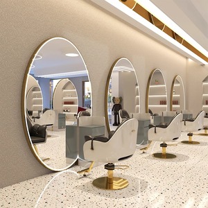 SINCOO Estación de Espejo Doble <span class=keywords><strong>para</strong></span> Peluquería, Mueble de Estilismo <span class=keywords><strong>para</strong></span> Barbería - Product Image 5