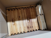 Auf Lager Wachsbeschichteter 30-Rahmen Langstroth Bienenstock Komplettset