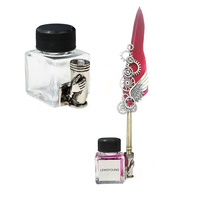Stylo plume en verre en gros encrier bouteille d'encre 30 ml 25ml bouteille d'encre en verre