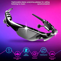 Lunettes de soleil polarisées pour le cyclisme et les sports de plein air avec écouteurs BT à conduction osseuse sans fil et micro intégré