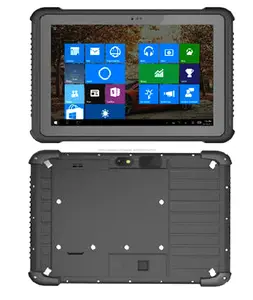 Intel 2.6GHz 10.1inch 4 + 128G Windows10 Ordinateur portable durci Tablette durci avec scanner de code à barres Scanner d'amarra