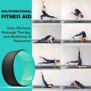 Rouleau de yoga en PVC/PP+TPE de 33 cm pour massage des tissus profonds, soulagement des douleurs dorsales, étirement et libération myofasciale, mobilité - Product Image 5