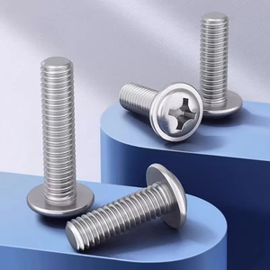 สกรูหัวกลมสแตนเลส 304/316 พร้อมสกรูไขว้ เมตริก M2-M3-M4-M5-M6-M8 - Product Image 4