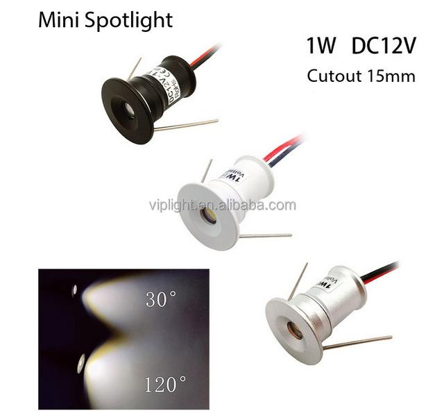 1W Mini LED Spotlight 12V Dimmable Ambient Downlight Focos Spot Lamp for KTV Party Ceiling Stairs Walkway Cabinet Lighting