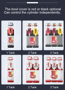 Machine à boissons glacées, smoothie, soda, slush, glace pilée, boissons froides, machine à boissons commerciale, machine à slush, machine à bananes, vente - Product Image 6