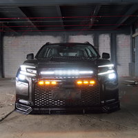 Grille de radiateur supérieure avant de course avec clignotants et éclairage des lettres pour Toyota Rav4 2026+ Woodland