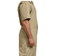 Pantalon de travail unisexe respirant et imperméable en polyester à manches courtes, résistant à l'usure pour atelier et usine, avec détection des aiguilles
