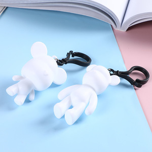 Porte-clés ours fluide DIY pour <span class=keywords><strong>enfants</strong></span>, porte-clés lapin de dessin animé mignon pour cadeaux - Product Image 6
