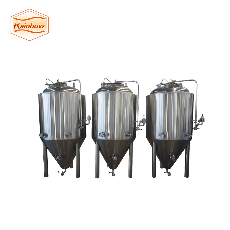 Cuve de fermentation de bière en acier inoxydable veste de refroidissement de fossette fermenteur