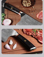 Ensemble de couteaux de chef japonais de haute qualité en acier inoxydable, écologiques, fabriqués à la main en Inde, manche en bois PAKKA, pour la cuisine (Royaume-Uni)