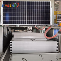 Panneaux solaires Topcon de type N, nouveau modèle, 600 W, demi-cellules, panneau solaire puissant, conteneur