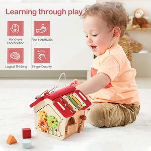 <span class=keywords><strong>Cube</strong></span> d'activités <span class=keywords><strong>en</strong></span> <span class=keywords><strong>bois</strong></span> écologique Montessori pour l'éducation précoce des enfants <span class=keywords><strong>de</strong></span> 5 à 7 ans, jouet sensoriel et développement <span class=keywords><strong>de</strong></span> la <span class=keywords><strong>motricité</strong></span> fine - Product Image 5