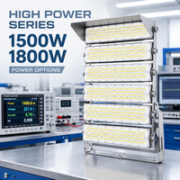 Projecteur LED modulaire étanche IP67 à haut lumen pour stade, terrain de football, arène sportive, éclairage extérieur sur haut mât