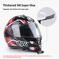 Accessoires de caméra de sport Support de casque Support de menton pour caméra d'action D-JI Support de casque de moto pour casque Go-pros