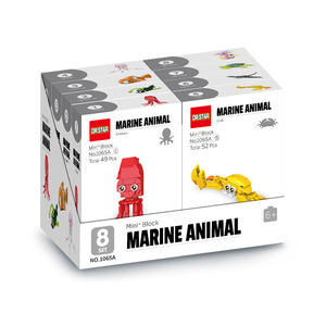 DC Neuestes Design Meeres tier Mini Bausteine Octopus Laterne Fisch Clown Fisch Quallen Krabben Manta Ray Sea Horse Turtle - Product Image 1