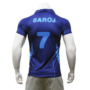 Venta caliente impresión sublimada llano barato Polo al por mayor Cricket Jersey diseño personalizado Cricket Shirt - Product Image 3