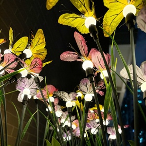 Small IP65 Waterproof Outdoor <strong>Solar</strong> LED Lamp New Style <strong>Firefly</strong> Butterfly Swing Garden Decorative Lawn <strong>Lights</strong> for Outdoor Use - Product Image 2