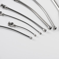 Aiguille d'alimentation vétérinaire incurvée avec Luer Lock pour perroquet, souris, lapin