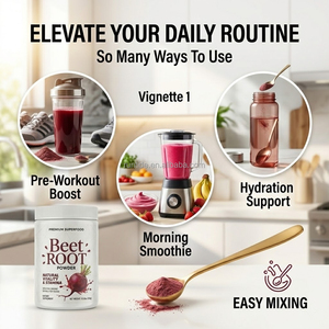 Polvo de Remolacha a <span class=keywords><strong>Precio</strong></span> de Fábrica, Nitrato Natural, Suplementos Herbales para Adultos, Apoyo para la Salud del Corazón, Presión Arterial, Circulación, Resistencia - Product Image 4