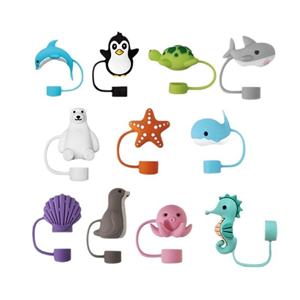 Cubierta antipolvo de silicona de 10 mm personalizada al por mayor con diseño lindo para vasos de hielo y accesorios para bebidas - Product Image 1