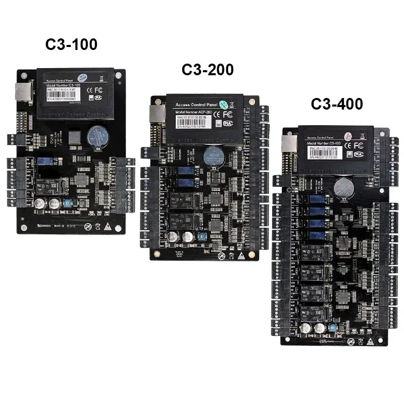 ZK C3-100 C3-200 C3-400 IP 기반 도어 액세스 제어판 자유 소프트웨어 SDK가있는 액세스 컨트롤러 보드 시스템