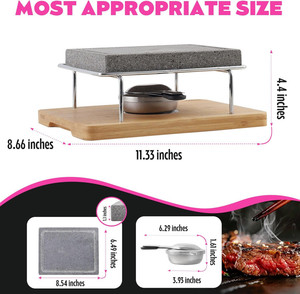 Parrilla sin humo <span class=keywords><strong>para</strong></span> interiores y exteriores, plato <span class=keywords><strong>de</strong></span> verduras <span class=keywords><strong>para</strong></span> carne, parrilla <span class=keywords><strong>de</strong></span> Mesa <span class=keywords><strong>de</strong></span> <span class=keywords><strong>Piedra</strong></span> <span class=keywords><strong>para</strong></span> bistec <span class=keywords><strong>de</strong></span> lava con bandeja <span class=keywords><strong>de</strong></span> bambú <span class=keywords><strong>para</strong></span> fiesta <span class=keywords><strong>de</strong></span> <span class=keywords><strong>barbacoa</strong></span> - Product Image 3