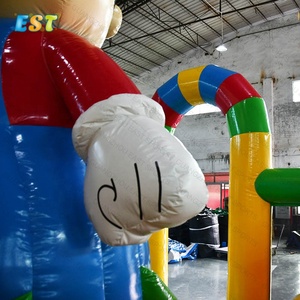 Lớn Inflatable Mario trượt Bouncer Trampoline nhảy sân chơi trượt bơm hơi khóa học trở ngại Inflatable thư bị trả lại trượt - Product Image 2