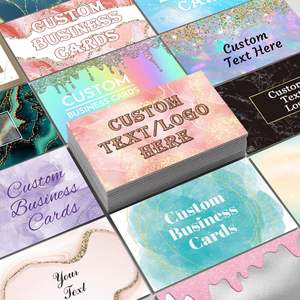 Lujo 300gsm en relieve texturizado Business Wedding Name Cards con impresión personalizada y lámina de oro para Table Place & Tent Escort - Product Image 6