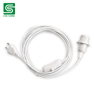 Cable de PVC E14 Lámpara colgante Accesorio colgante <span class=keywords><strong>con</strong></span> <span class=keywords><strong>interruptor</strong></span> <span class=keywords><strong>y</strong></span> <span class=keywords><strong>enchufe</strong></span> - Product Image 2