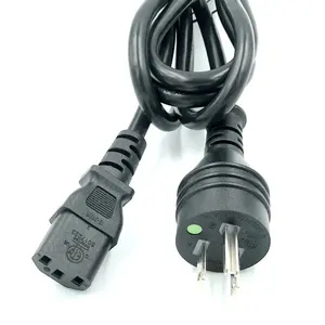 10ft Hitam NEMA 5-15P IEC C13 Amerika Utara Rumah Sakit Kelas Kabel Listrik Kabel 3X14AWG