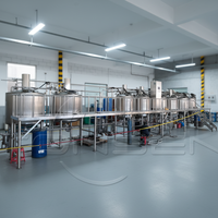 Cuve de brassage de bière sous pression 500L-1000L, cuve de mashing, chaudière à tourbillon, capacité 3000L