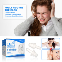 South Moon 1 paire Silicone Oreille Acupoint Massage Pulse Device Soulagement des acouphènes Éliminant le bruit Oreilles Bouchons d'oreilles apaisants pour le sommeil