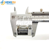 Machine à numéroter à 6 chiffres 4x8 en acier, à numérotation inversée, avec caractères gothiques, pièces de machine d'impression